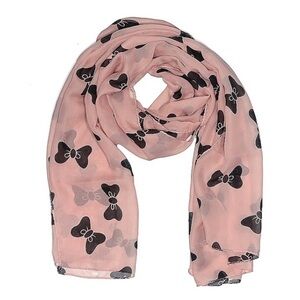Pink Bow Print  Scarf